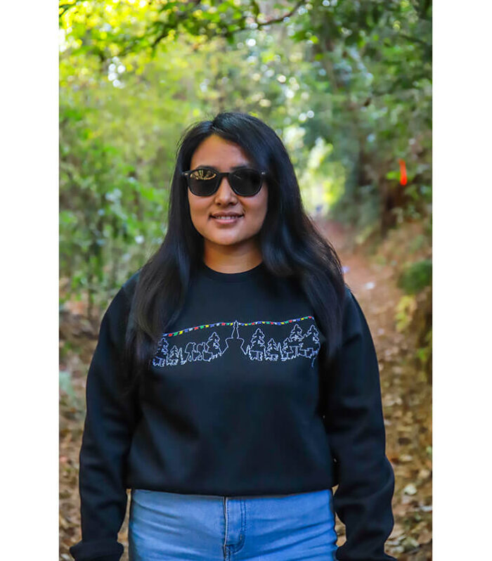 Sweatshirt - Mountain Lines Green